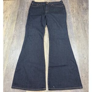 Madewell Flea Market Flare Jeans Womens 32 Dark Wash High Rise‎ Stretch Denim